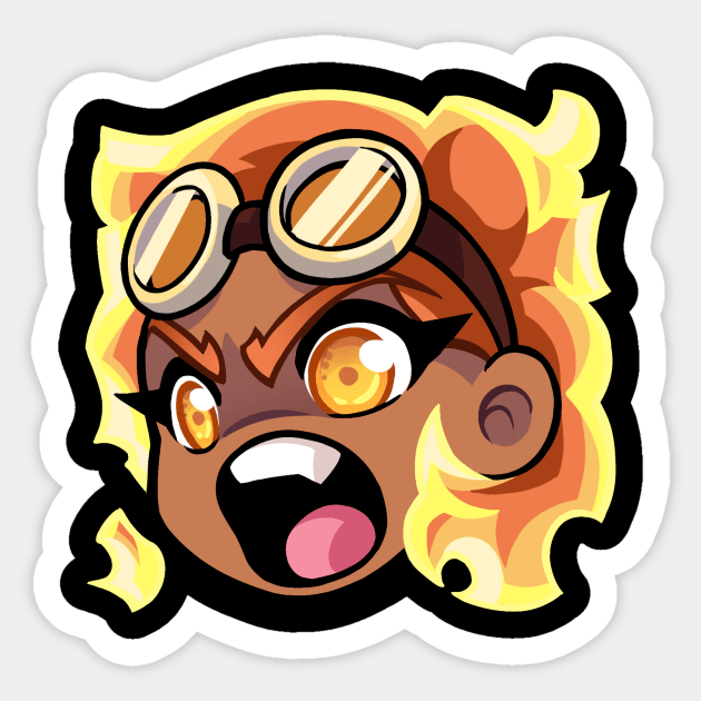 So ANGRY! Sticker by Air Bubbles Cosplay